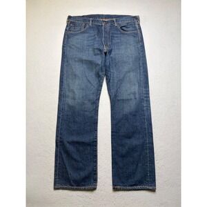 Levi's 501 Jeans Mens 38x32‎ Dark Wash Brooks Brothers Made in USA Straight Leg